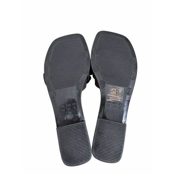 Jeffrey Campbell Sandals Womens Size 10 Jelly Slides Floral in Black - Picture 7 of 7